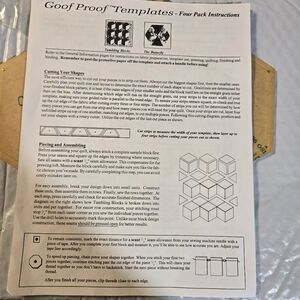 Goof Proof Quilting Templates - 4" Octagon Set (White)   Set 4
